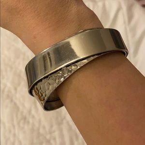 Silver cuff bracelet